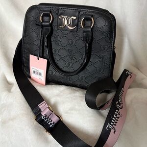 Juicy Couture Black Embossed Handbag